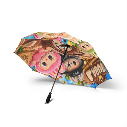 Cute Colorful Monkey Print Foldable Umbrella