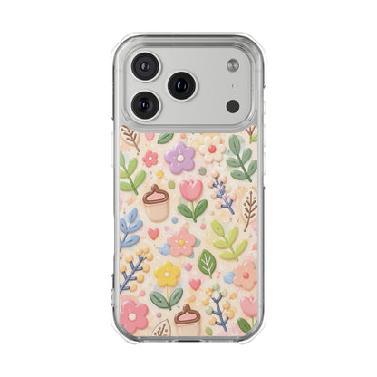 Pastel Garden Bliss | Cute 3D Floral MagSafe® Impact Case for iPhone 14, 15, 16 & 17