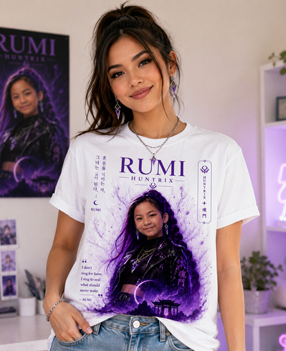 Rumi Huntrix Purple Warrior Graphic Tee