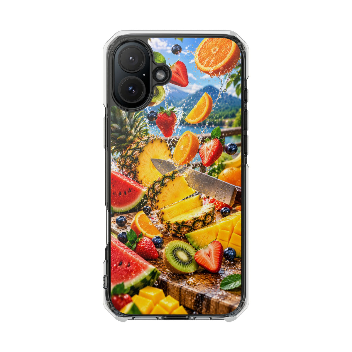 Tropical Fruit Splash | Cinematic Fresh Fruit MagSafe® Impact Case for iPhone 14, 15, 16 & 17