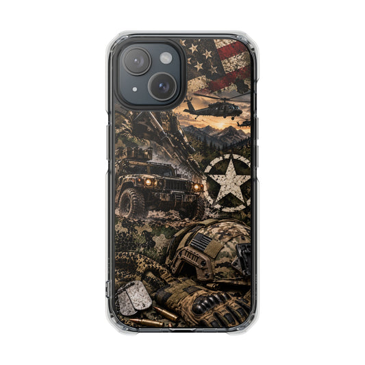 Tactical Camo Warrior | Military-Inspired MagSafe® Impact Case for iPhone 14, 15, 16 & 17