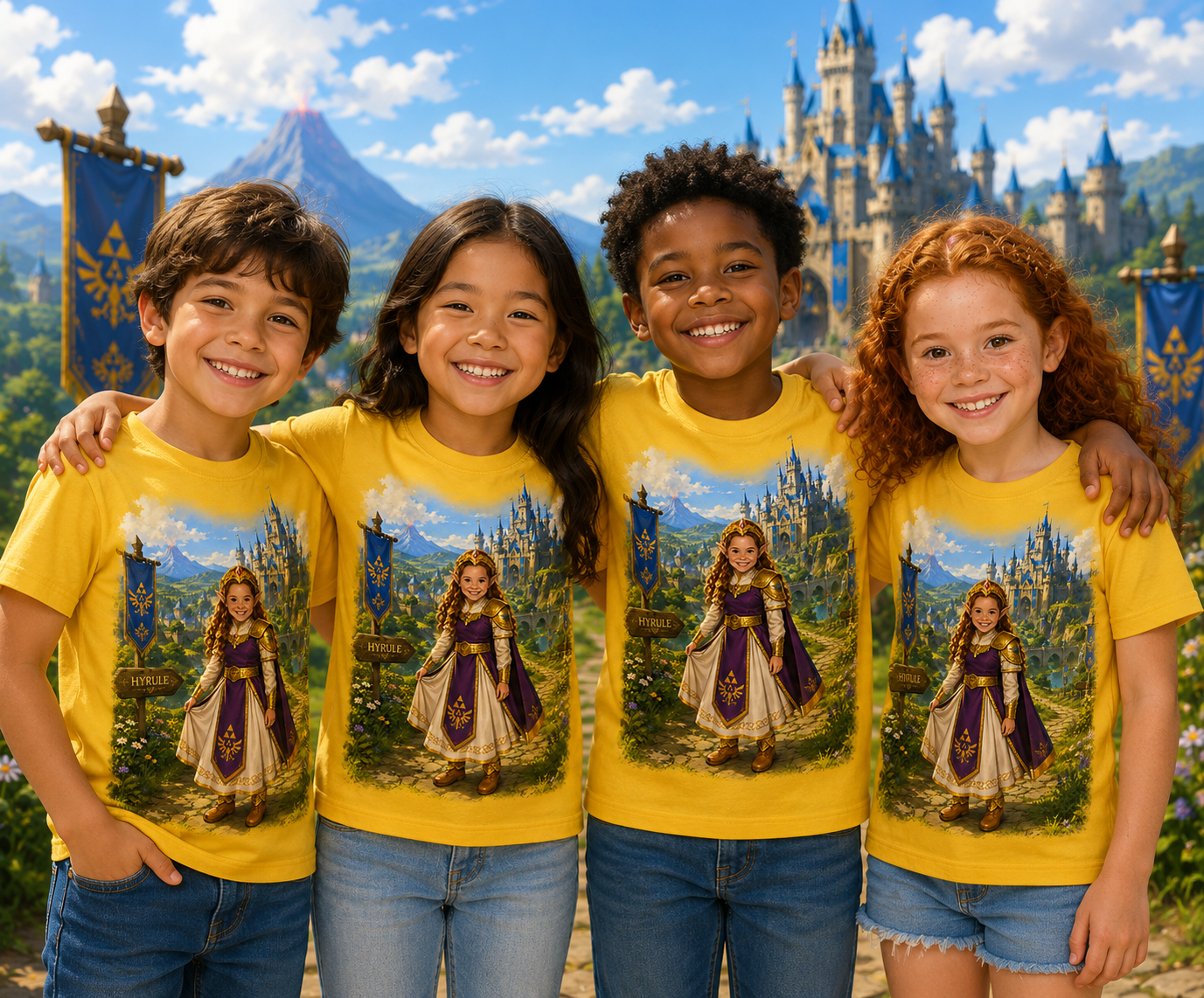 Fantasy Princess Kids Graphic T-Shirt