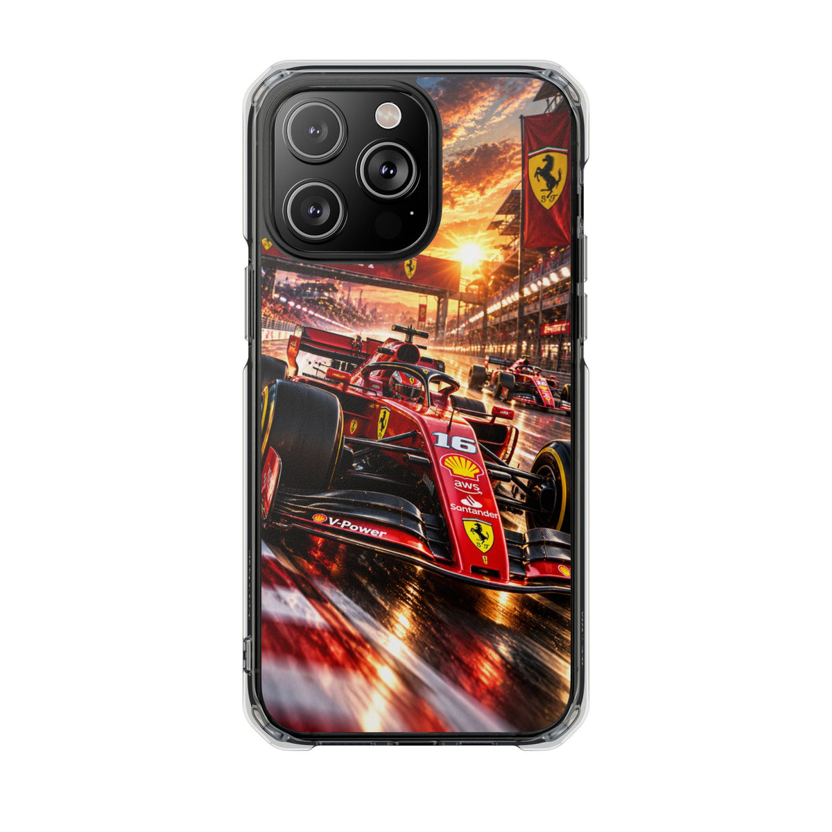Ferrari F1 Racing Thunder | Cinematic Formula Racing MagSafe® Impact Case for iPhone 14, 15, 16 & 17