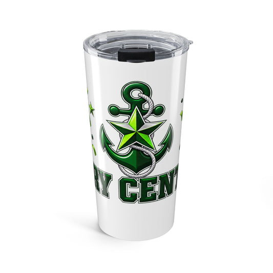Perry Central 20oz Anchor Patriot Tumbler - Green Stars Military-Inspired Travel Cup