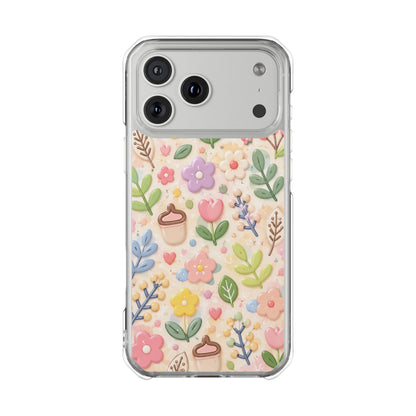 Pastel Garden Bliss | Cute 3D Floral MagSafe® Impact Case for iPhone 14, 15, 16 & 17