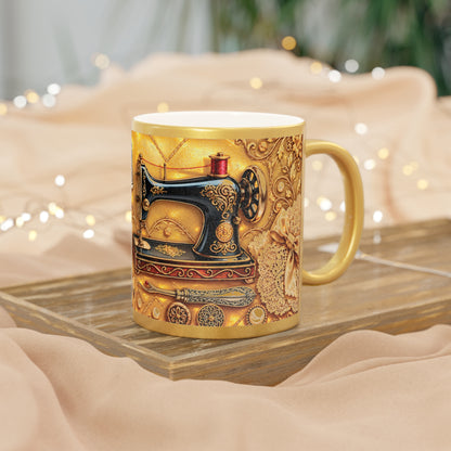 Sewing and Quilting Supplies Metallic Mug