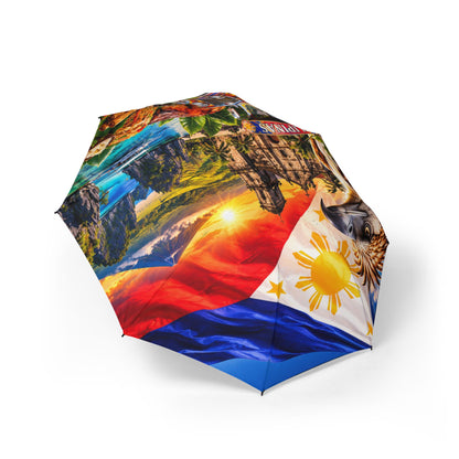 Philippine Travel Collage Foldable Umbrella