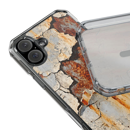 Rustic Rust & Cracked Paint | Industrial Texture MagSafe® Impact Case for iPhone 14, 15, 16 & 17