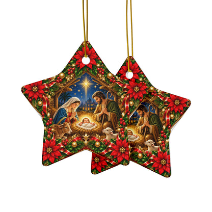 Nativity Scene Christmas Ornament