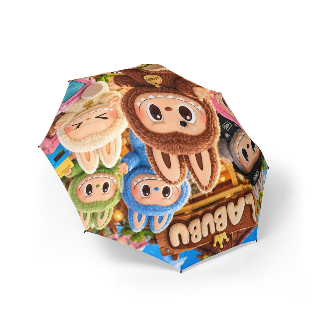 Cute Colorful Monkey Print Foldable Umbrella