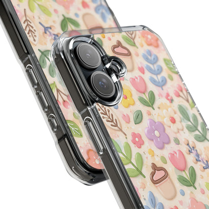 Pastel Garden Bliss | Cute 3D Floral MagSafe® Impact Case for iPhone 14, 15, 16 & 17