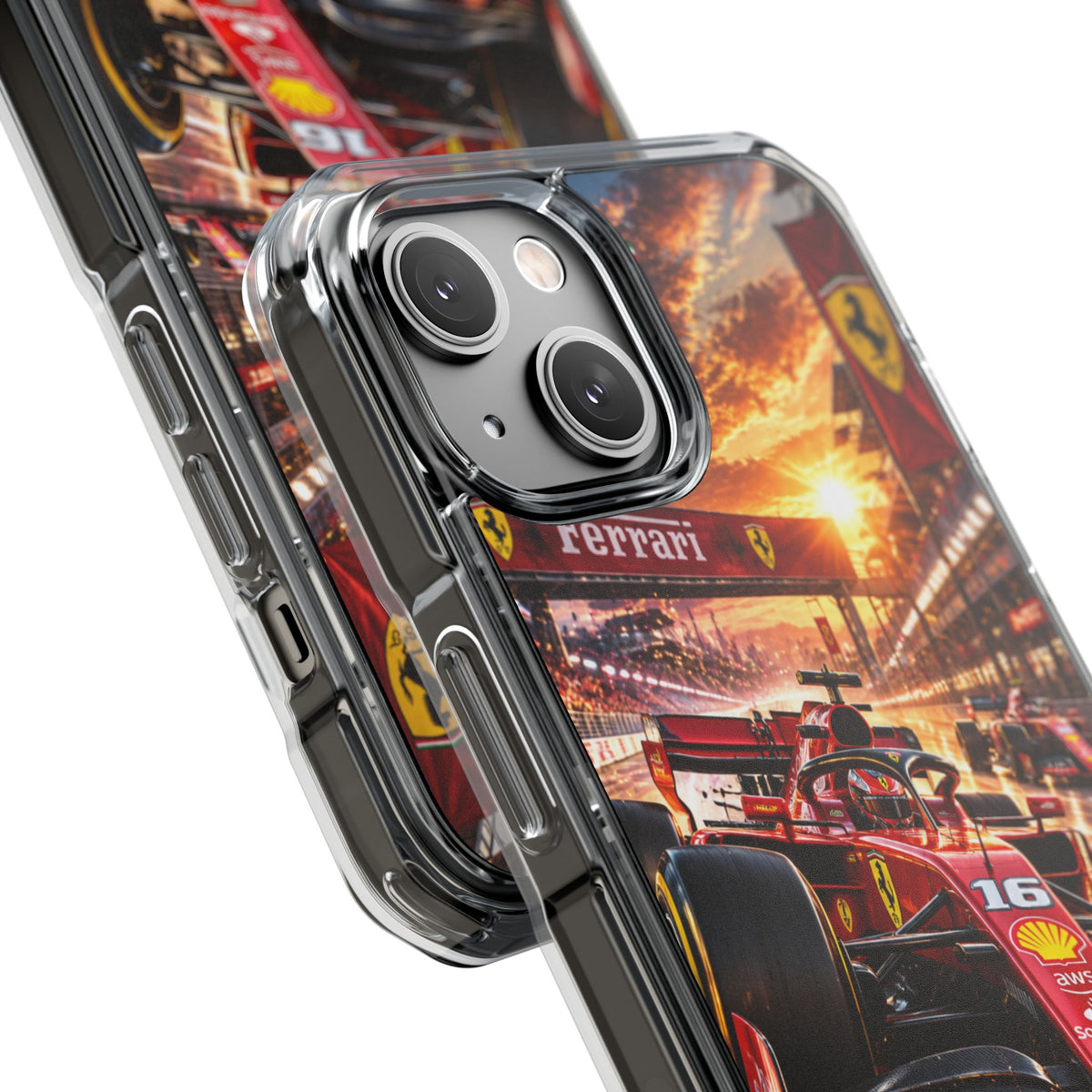 Ferrari F1 Racing Thunder | Cinematic Formula Racing MagSafe® Impact Case for iPhone 14, 15, 16 & 17