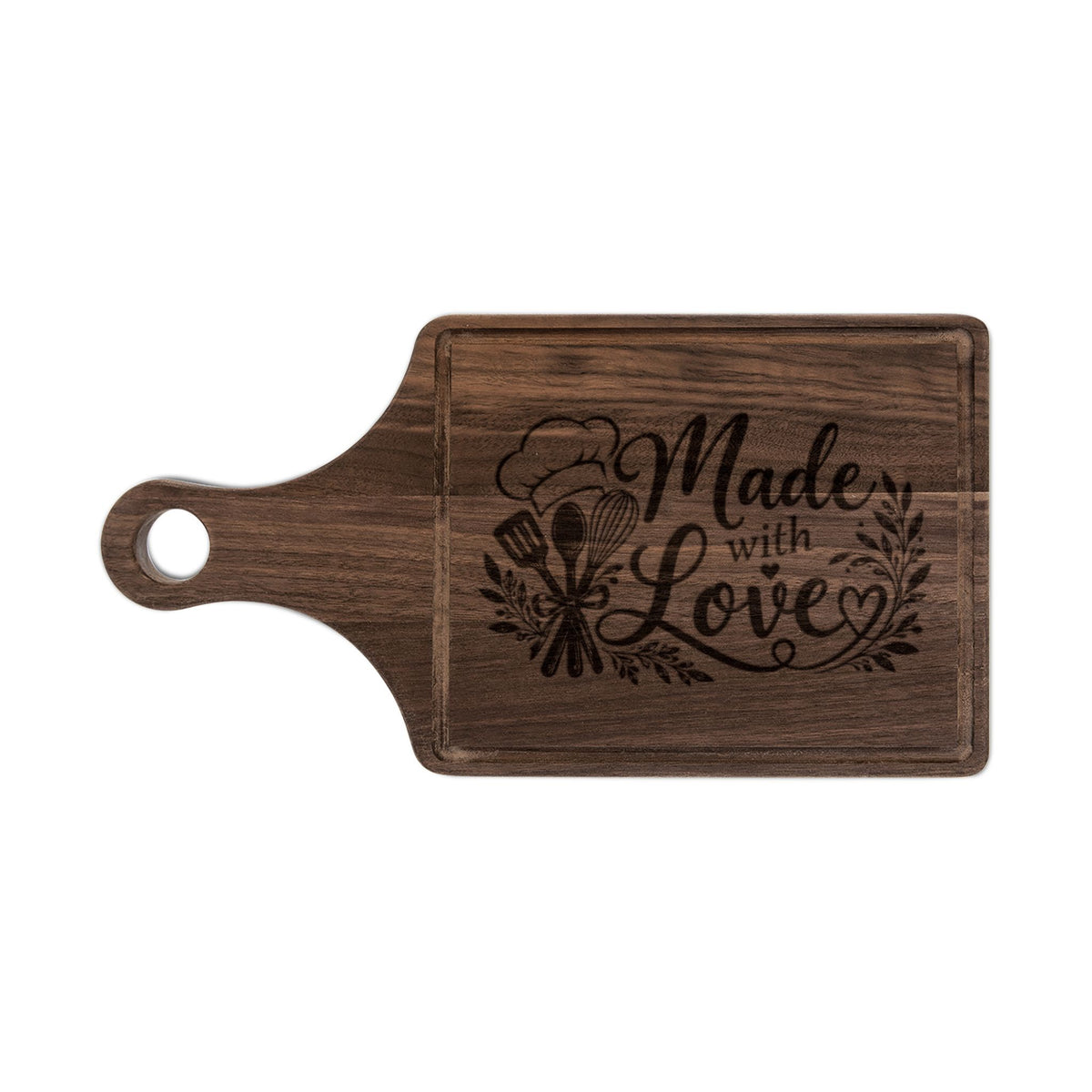 Made with Love Engraved Wooden Cutting Board