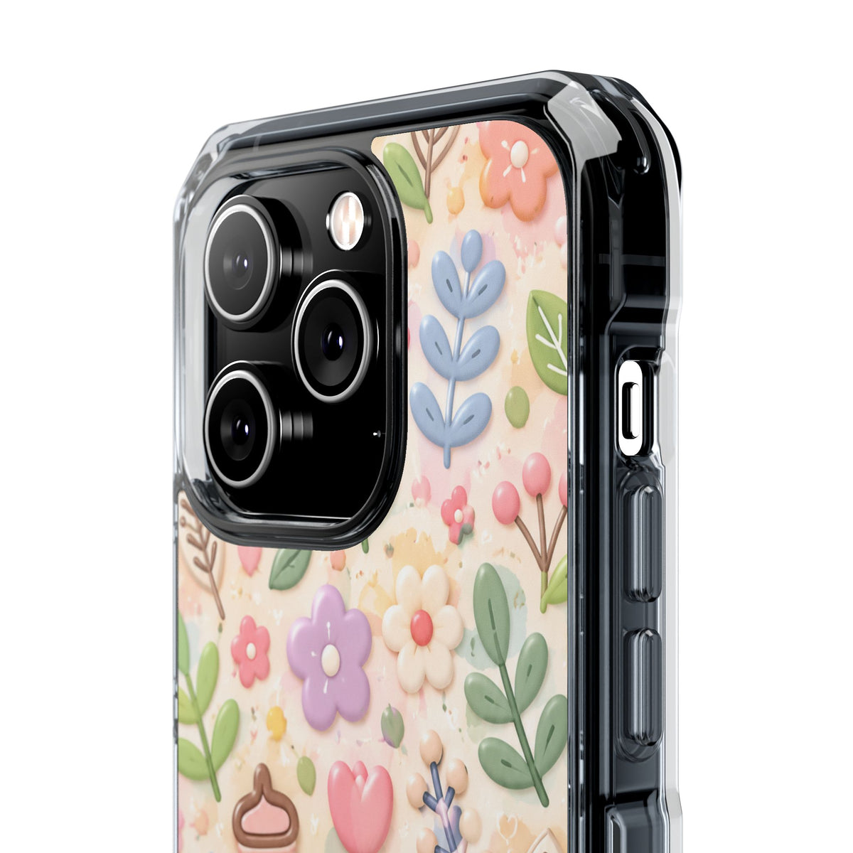 Pastel Garden Bliss | Cute 3D Floral MagSafe® Impact Case for iPhone 14, 15, 16 & 17
