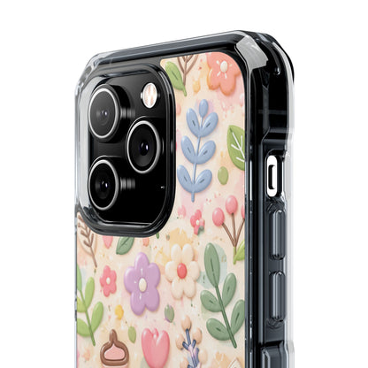 Pastel Garden Bliss | Cute 3D Floral MagSafe® Impact Case for iPhone 14, 15, 16 & 17
