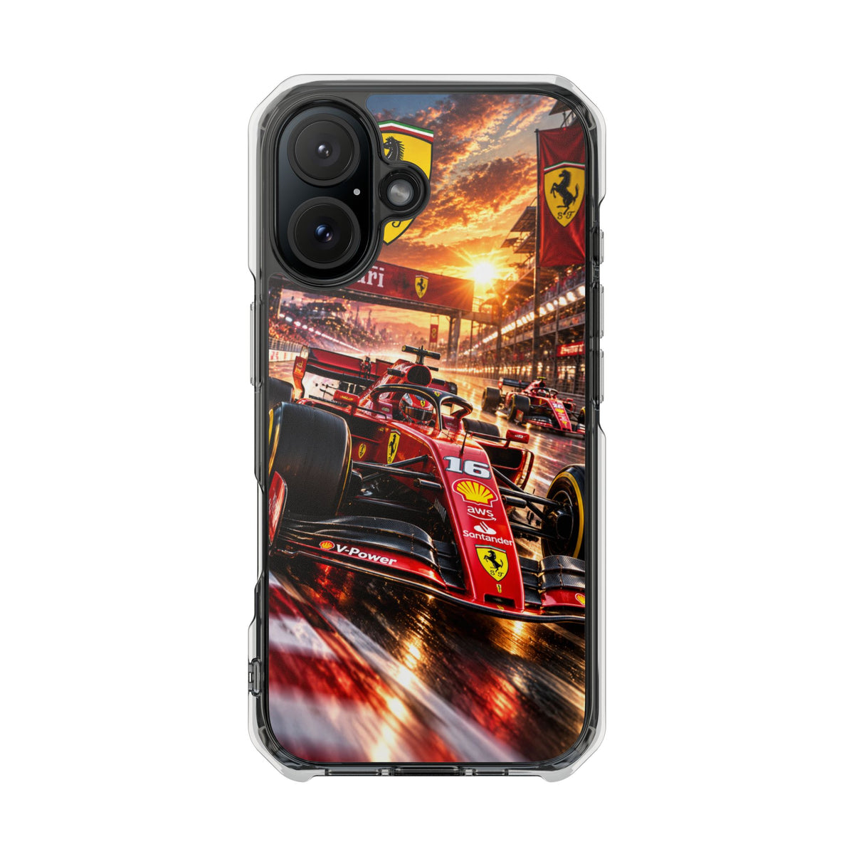 Ferrari F1 Racing Thunder | Cinematic Formula Racing MagSafe® Impact Case for iPhone 14, 15, 16 & 17