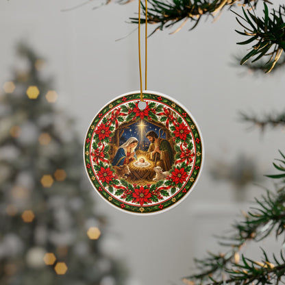Nativity Scene Christmas Ornament