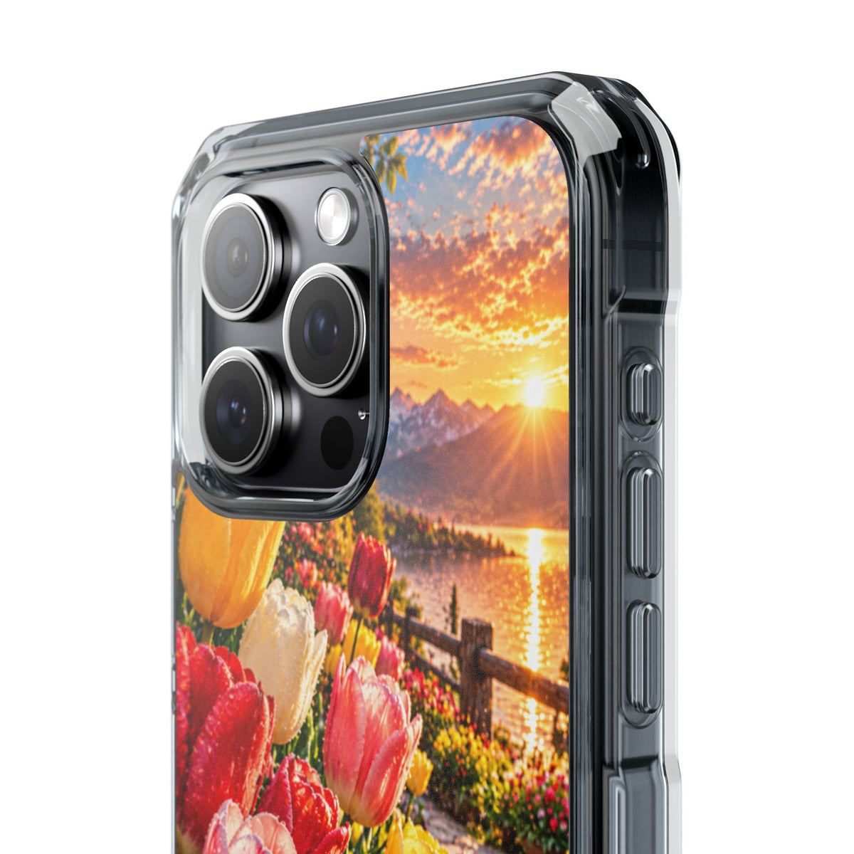 Enchanted Tulip Paradise | Cinematic Spring Floral MagSafe® Impact Case for iPhone 14, 15, 16 & 17