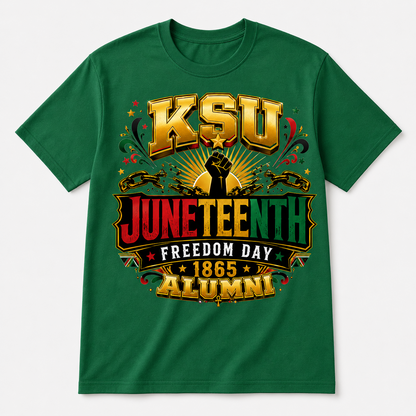 KSU Juneteenth Freedom Day 1865 Alumni Graphic T-Shirt