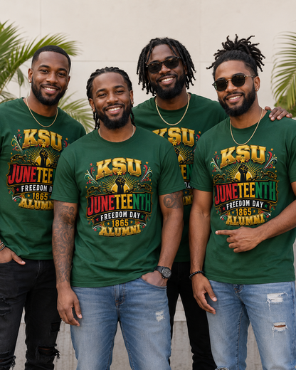 KSU Juneteenth Freedom Day 1865 Alumni Graphic T-Shirt
