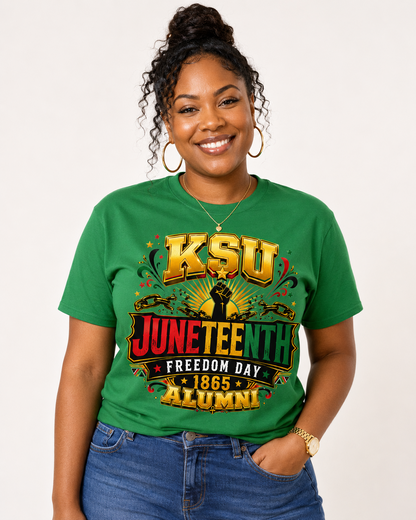 KSU Juneteenth Freedom Day 1865 Alumni Graphic T-Shirt