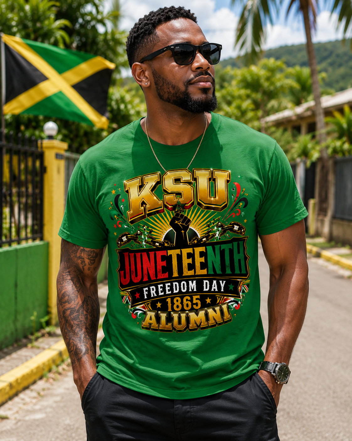 KSU Juneteenth Freedom Day 1865 Alumni Graphic T-Shirt