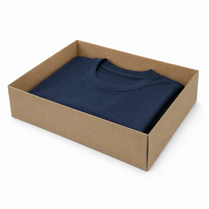 Kraft Paper Gift Tray Box – Eco-Friendly Recyclable Multi-Purpose Packaging Box for Shirts, Gifts, Bakery, Documents & Small Items