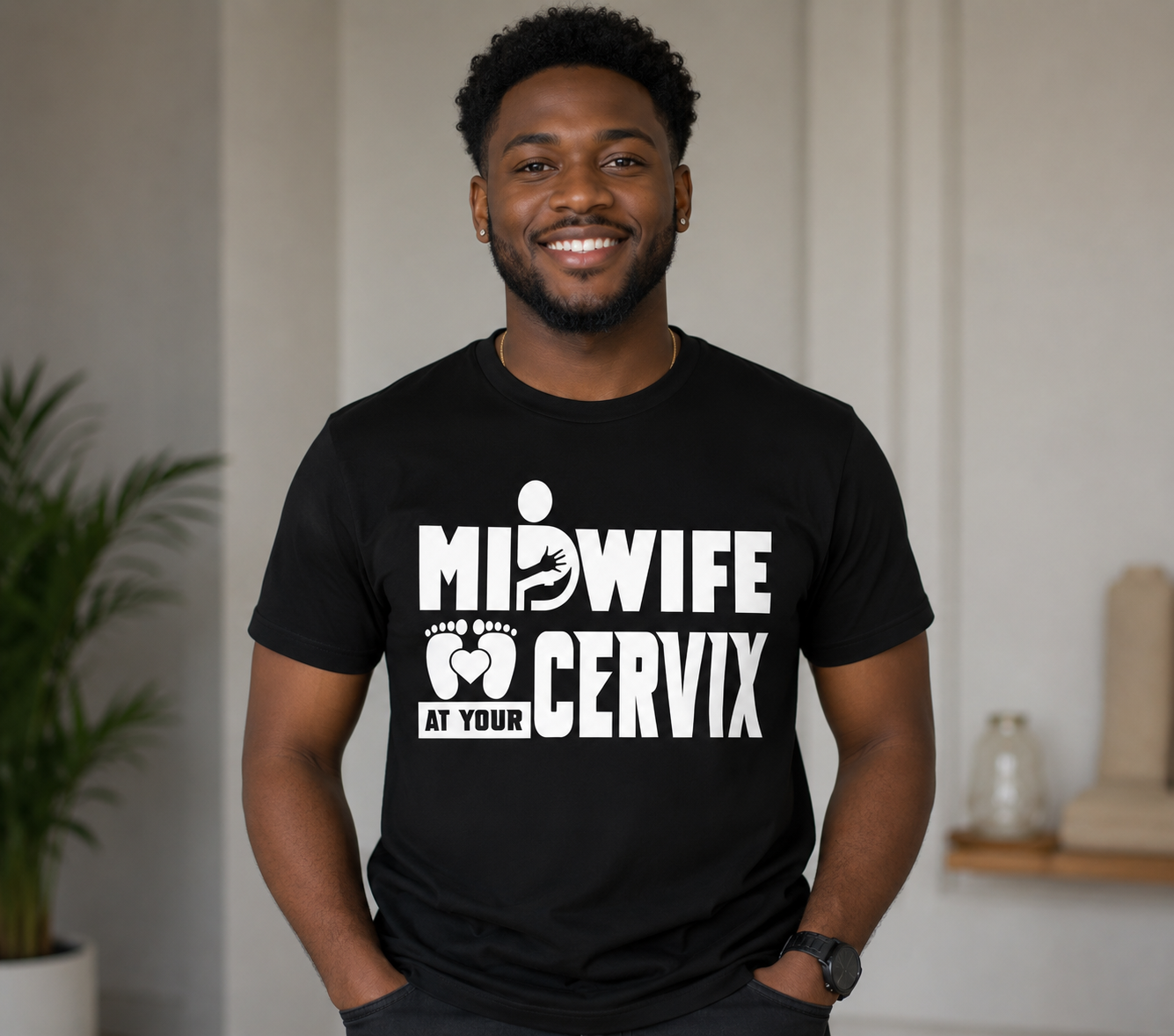 Midwife At Your Cervix Unisex T-Shirt for Men and Women