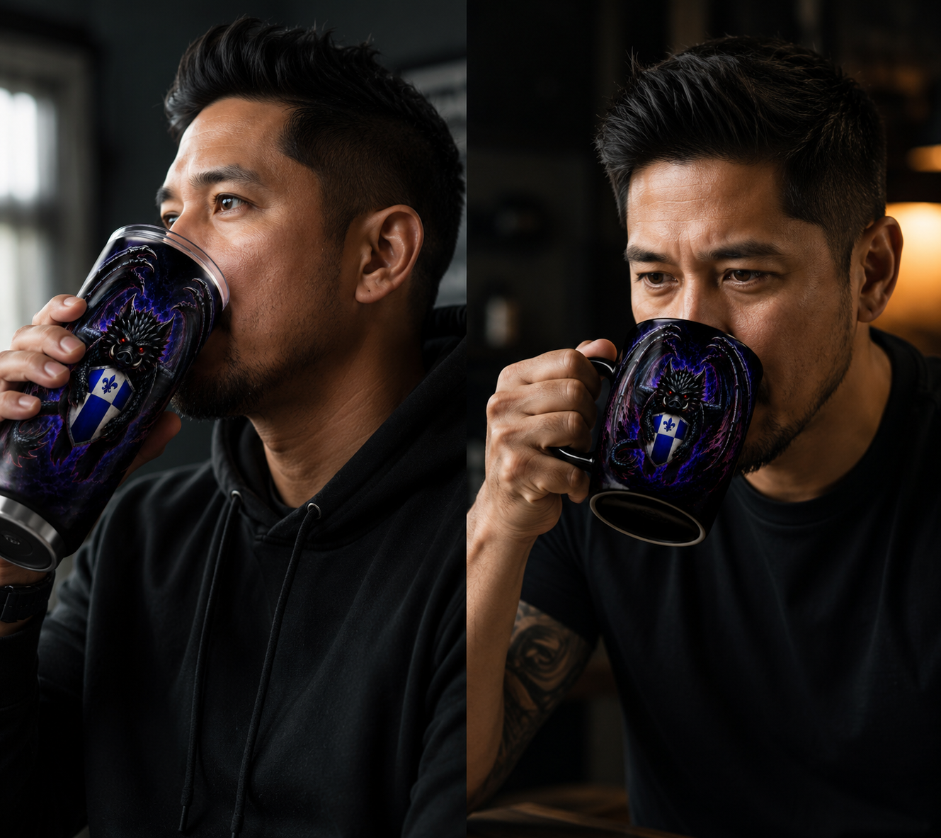 Custom Dragon Guardian Tumbler Set