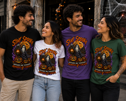 Stay Spooky – Nightmares Are Temporary, Memories Are Forever Halloween Unisex T-Shirt for Men & Women