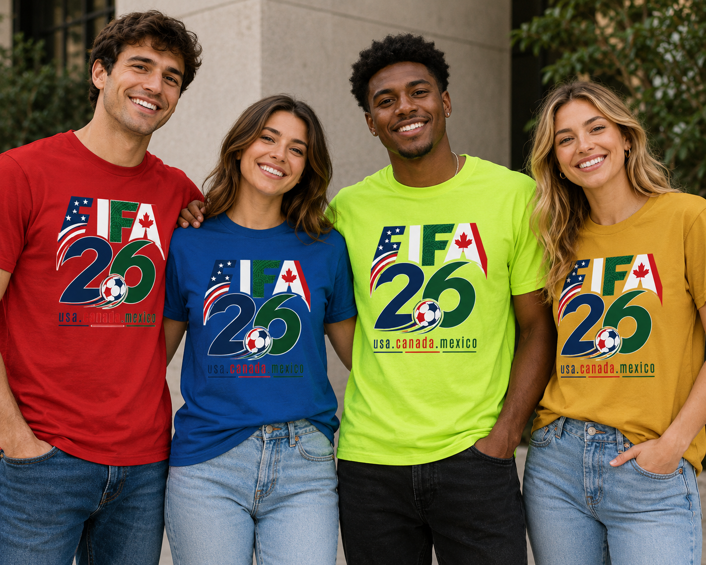 FIFA 26 USA Canada Mexico Unisex Soccer T-Shirt, World Cup Inspired Graphic Tee for Men and Women