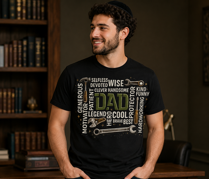 Dad Legend Hero Unisex T-Shirt, Father Appreciation Tool Graphic Tee for Men and Women