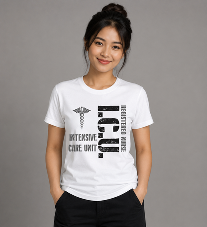 ICU Registered Nurse Intensive Care Unit Unisex T-Shirt for Men and Women
