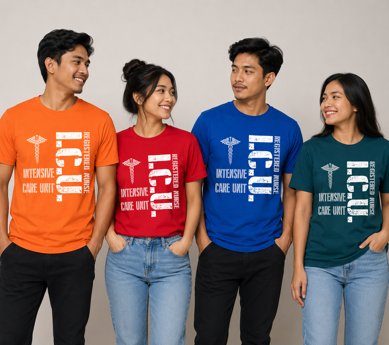 ICU Registered Nurse Intensive Care Unit Unisex T-Shirt for Men and Women