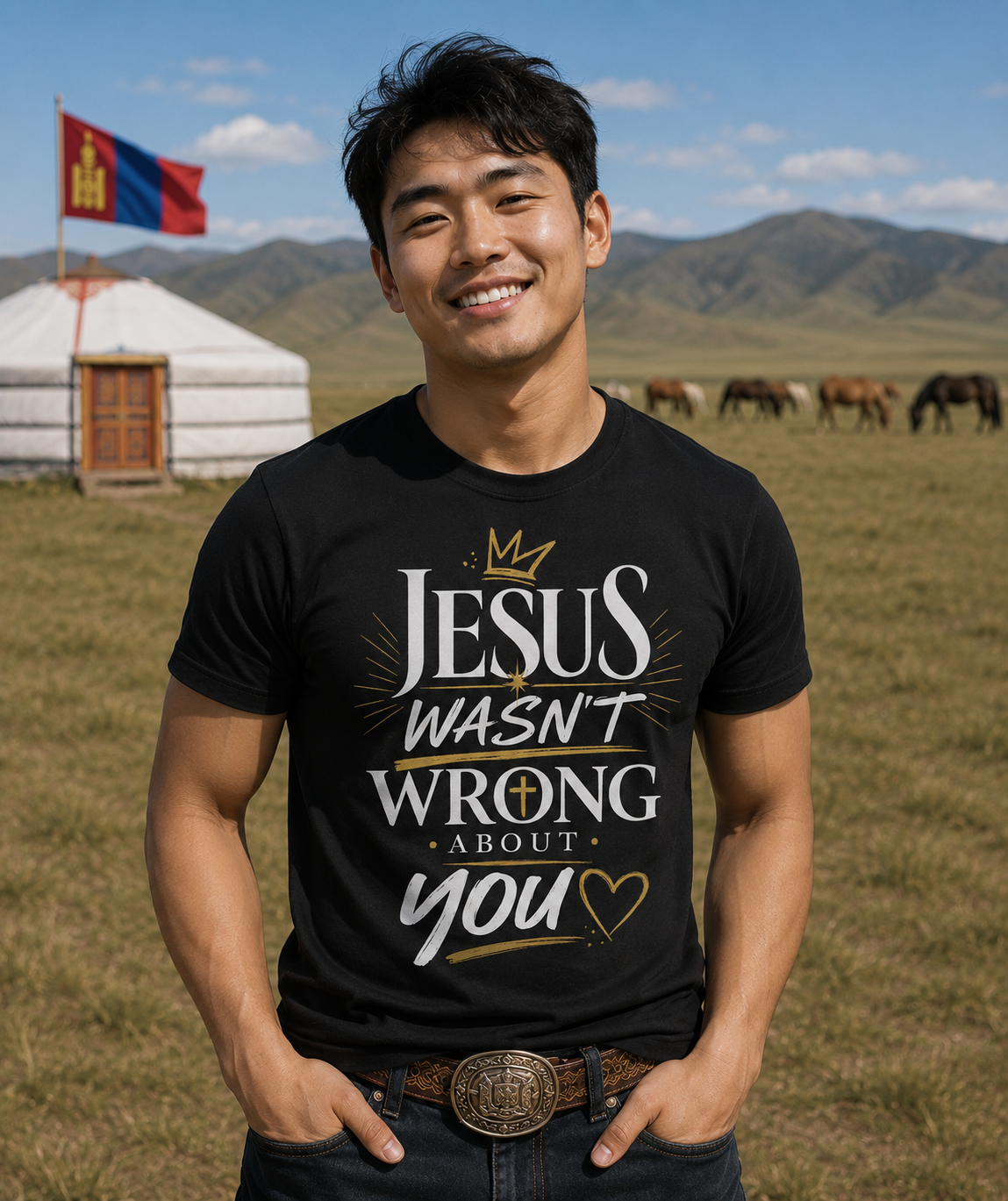 Jesus Wasn't Wrong About You | Inspirational Christian Graphic Tee | Faith Based Shirt for Men & Women | Encouraging Jesus Quote T-Shirt