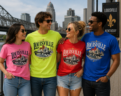 Louisville Kentucky Vintage City Graphic T-Shirt | Unisex Travel Souvenir Tee for Men & Women