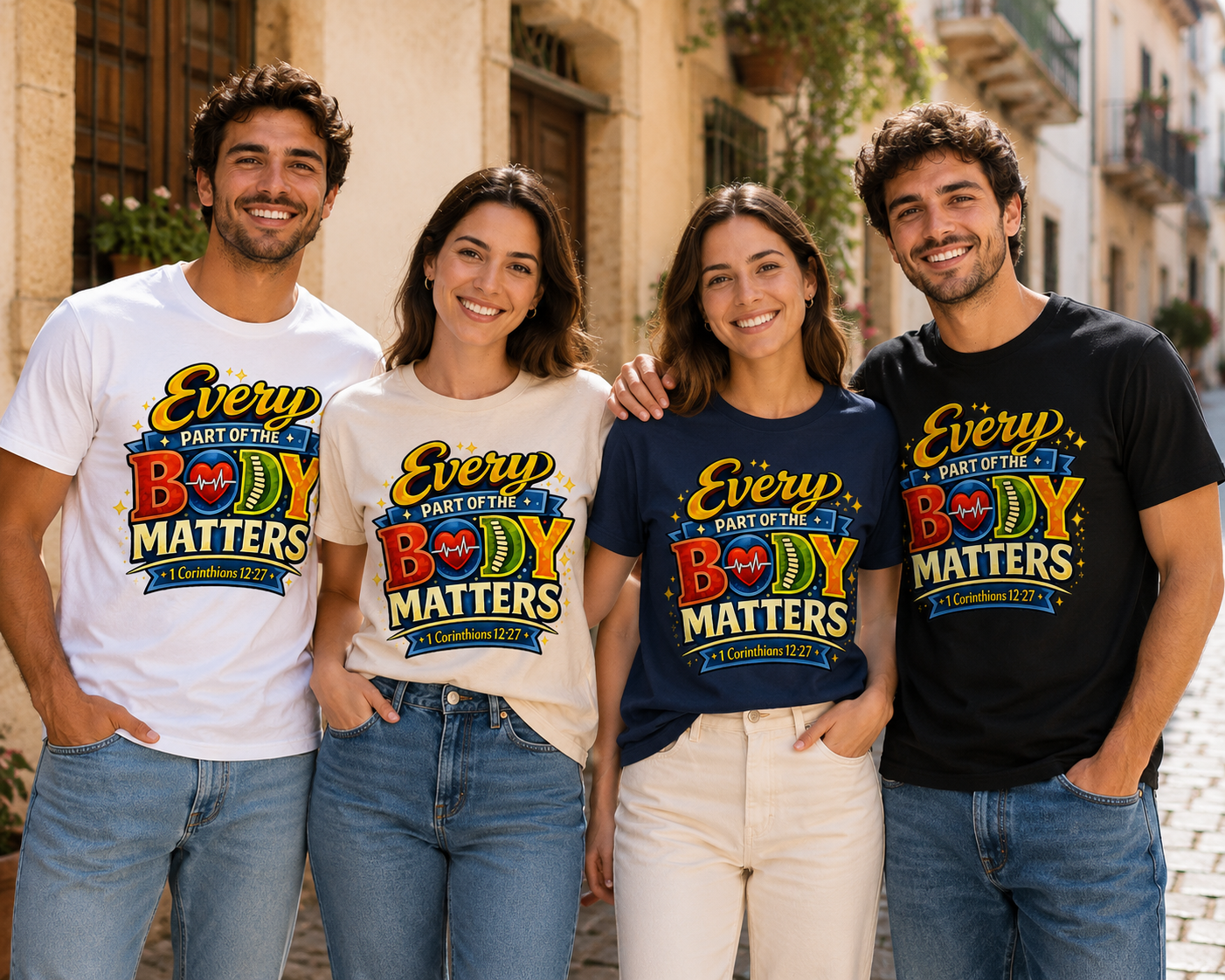 Every Part of the Body Matters – 1 Corinthians 12:27 | Christian Graphic Tee | Inspirational Faith Shirt for Men & Women