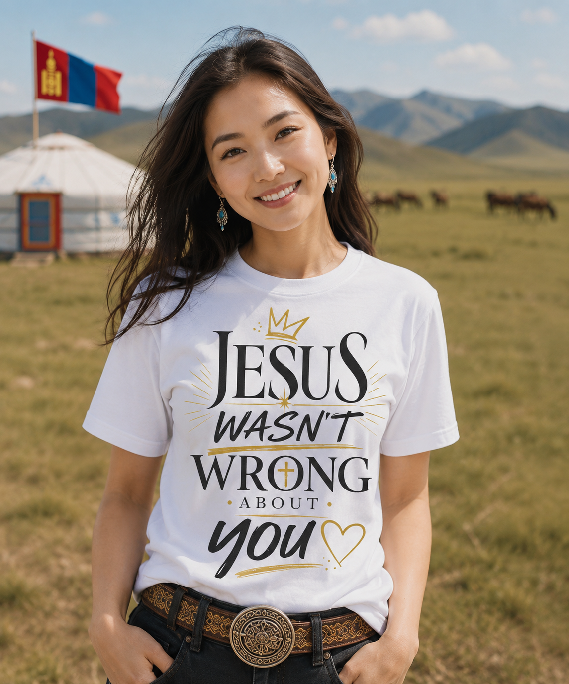 Jesus Wasn't Wrong About You | Inspirational Christian Graphic Tee | Faith Based Shirt for Men & Women | Encouraging Jesus Quote T-Shirt